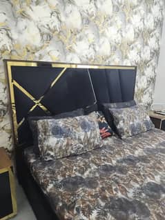 Black Velvet Bed for sale