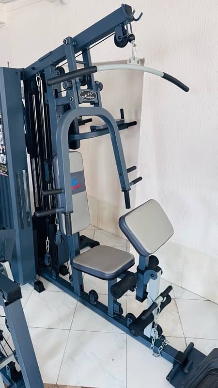 4 Station multi gym semi commercial slightly used double stack weight 6