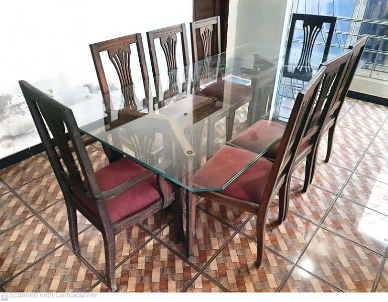 Chenone Dining Table with 8 Chairs 1