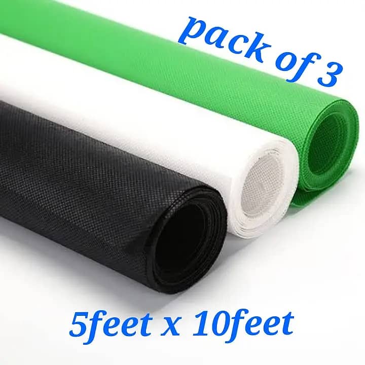 5feet x10feet Dark Green Chroma key Background studio backdrop 1