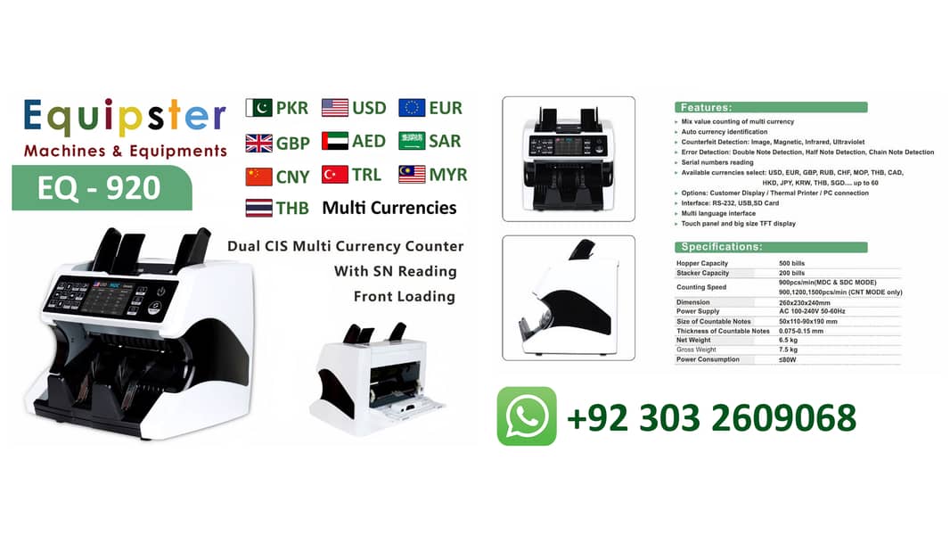 brand new cash counting machines with fake note detection 2024 7