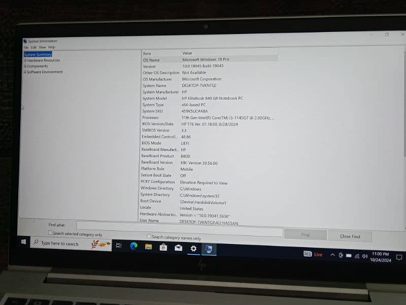 Hp Elitebook 840 g8 i5 11th generation. 3