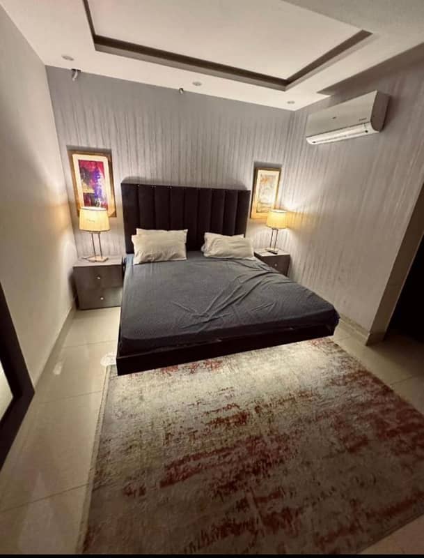 1 Bedroom VIP full furnishe flat for rent per day available in Bahia Town Lahore 8