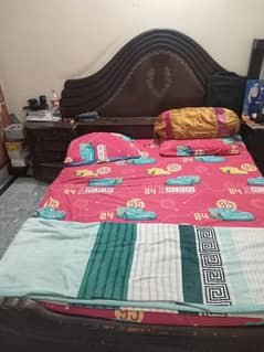 wooden double bed for sale