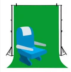 5feet x15feet Dark Green Chroma key Background studio backdrop 0