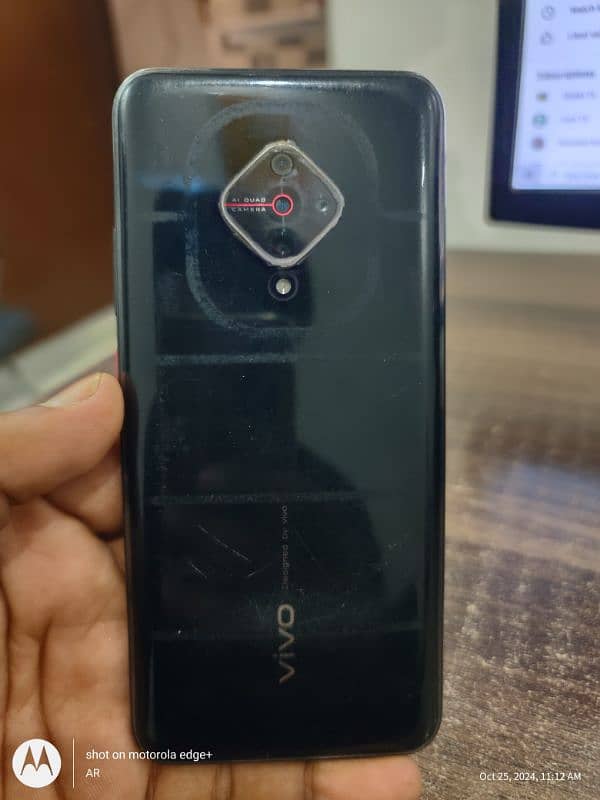 vivo s1 pro 8/128.10 by 9 box original charger every think okay 5