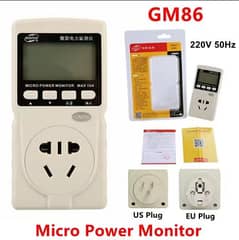 GM86 LCD Display Digital Micro Power Monitor 220V 50Hz Only EU/US