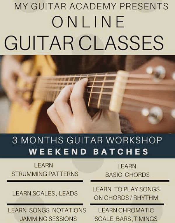 Guitar Classes Open Only Rs (4000) 1