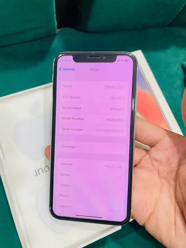 Apple iphone x 256gb pta approved 5