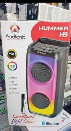 Audionic Hummer H9 Bluetooth Sound System Speaker Box Packed