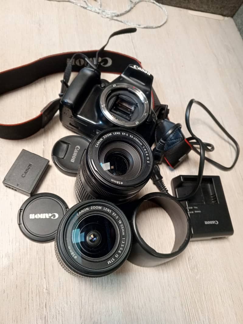 Camera Canon - 1100d - Digital Camera DSLR  - 2 Lenses 1