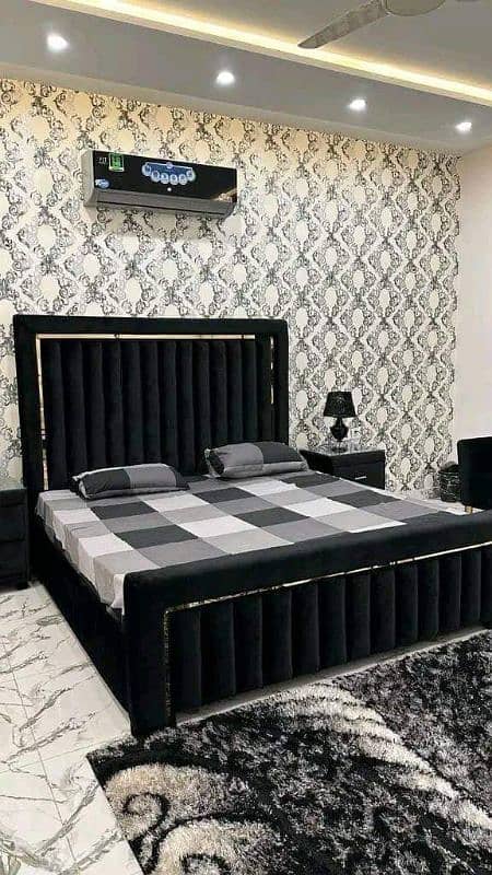 brand new double bed /bed set /wooden bed /palang/Turkish bed sofa set 12