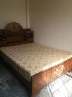 double bed with spring matrix