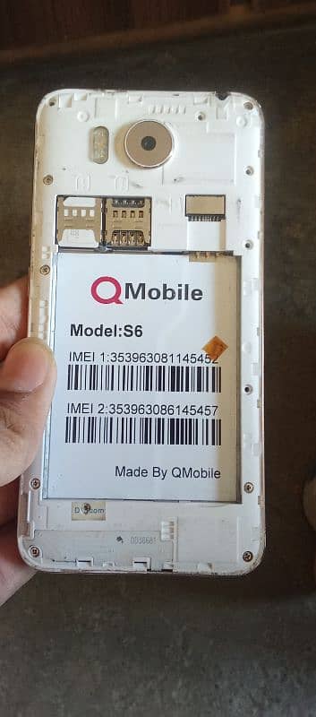 Q MOBILE S6s WITH BOX A SALE PRICE 3500 3