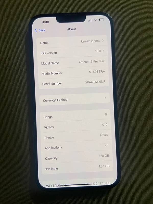 iphone 13 pro max 128gb PTA approved 8