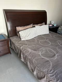 DOUBLE BED SET WOODEN FOR SALE