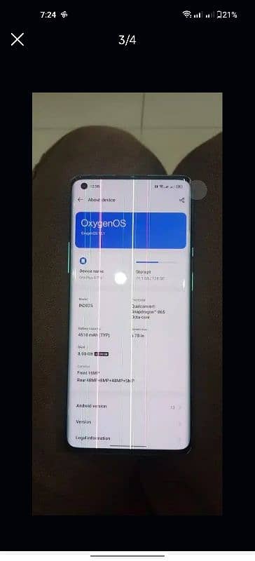 one plus 8pro PTA Approved ha 8+4gb 128gb 1