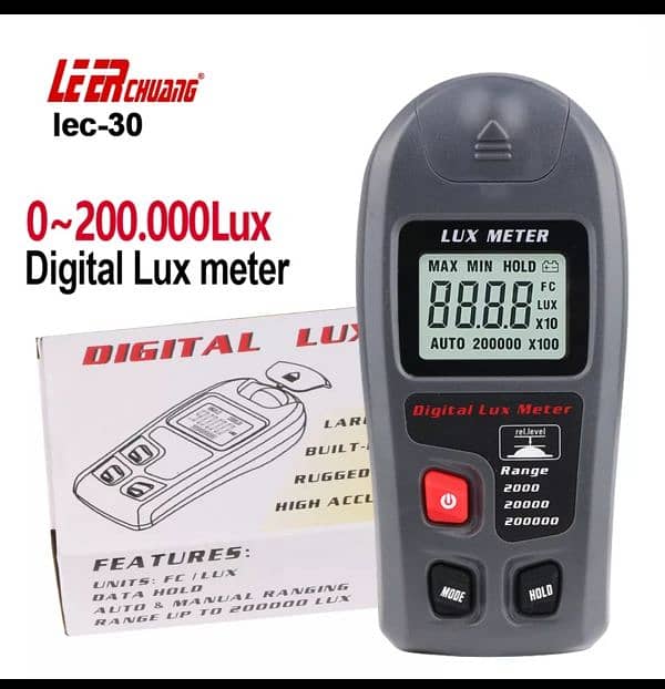 Digital Mini Lux Light Red sports Meter Light Intensity Meter air 11