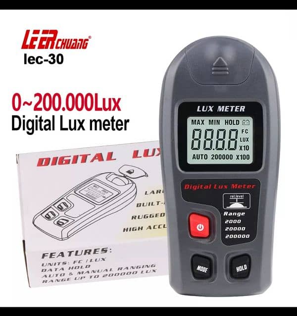 Digital Mini Lux Light Red sports Meter Light Intensity Meter air 12