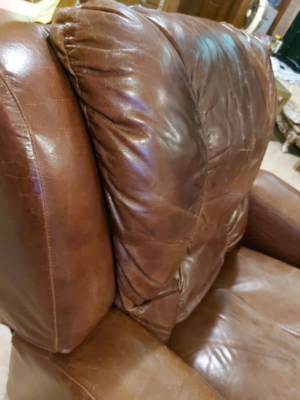 Diamond Pure leather Extra large Recliner 1