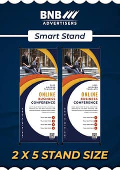 Rollup Standee/Standy, Display Stands, Banner Flex, Non tear Printing