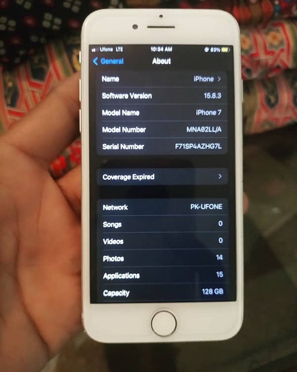 iPhone 7 pta proved 128 gb 2