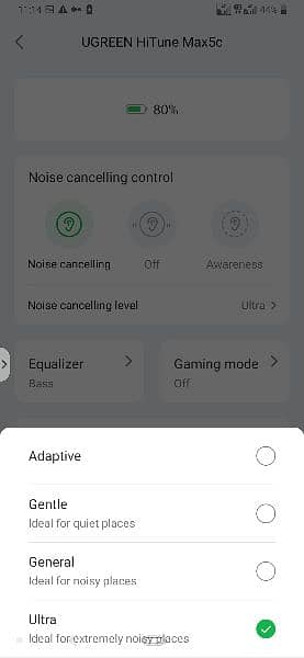 Ugreen Hybrid ANC Max5c High Quality sound. 8