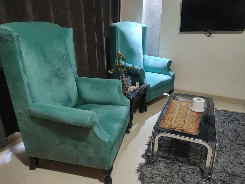 2 Beautiful Big size Sofa Chairs for sale 1