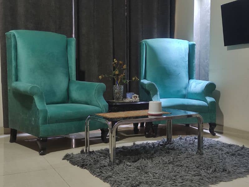 2 Beautiful Big size Sofa Chairs for sale 3