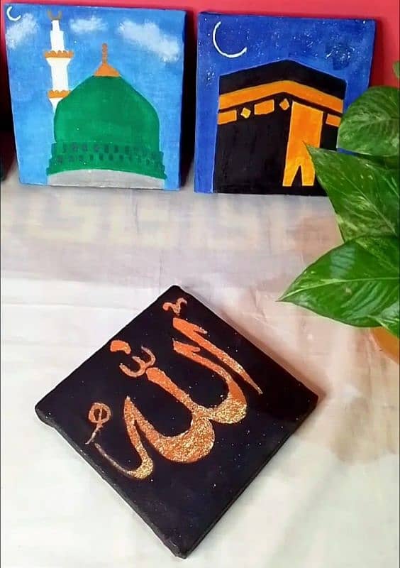 Handmade khana kaaba Painting Each Painting 1000 Rupees. 1