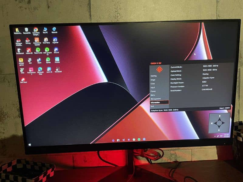 HP OMEN X 25 240HZ Display For sale 7