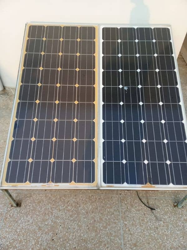 2 solar panels with stand 2