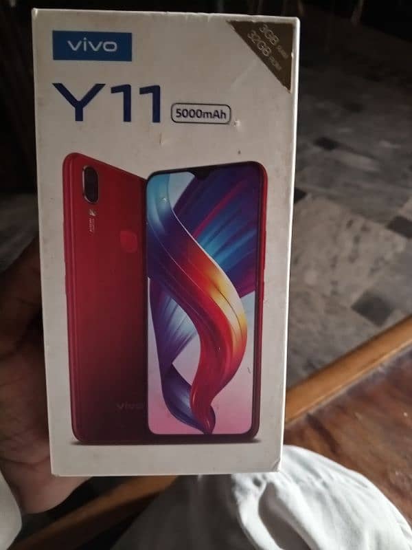 vivo y11 good condition full accessories full box charger and mobile 10