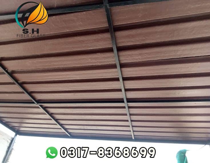 Fiber glass door/ parking shed/ Fiberglass/ fiber glass / fiber sheet 9