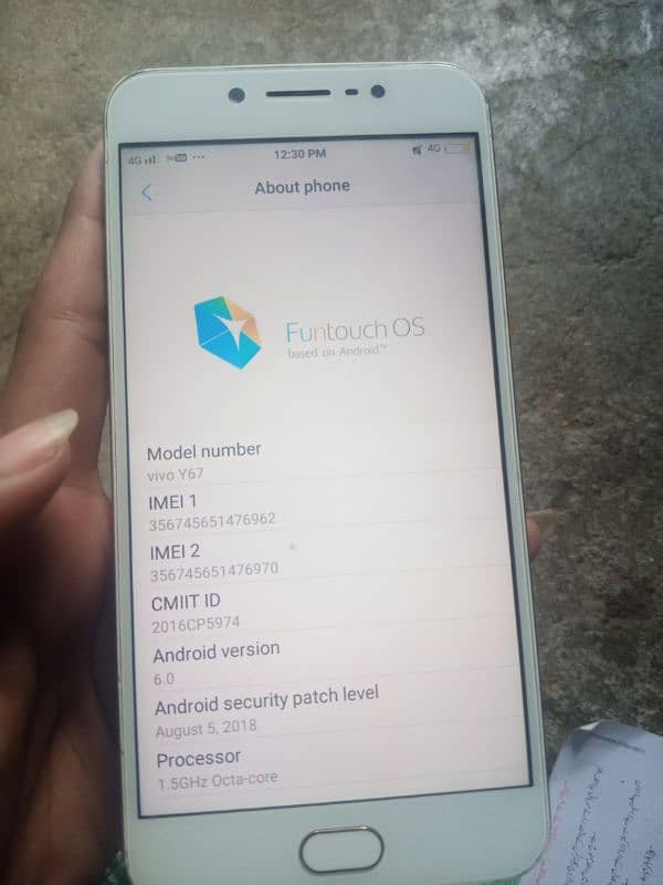 urgent sale vivo y67 1