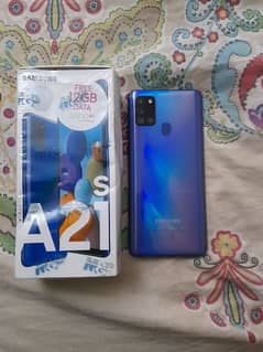 samsung a21s 4 64 9by10 with box pta