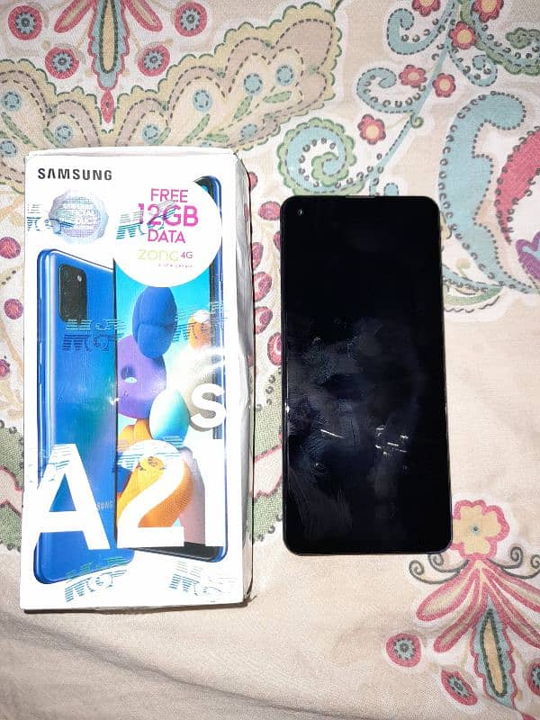 samsung a21s 4 64 9by10 with box pta 6