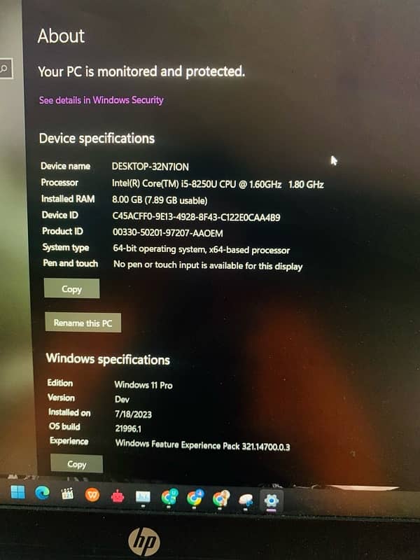 Hp laptop core i5 8th gen all ok laptop 3