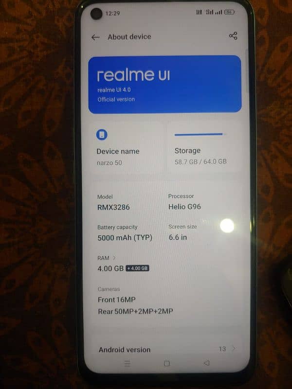 realme narzo 50 gaming processor phone for sale 0