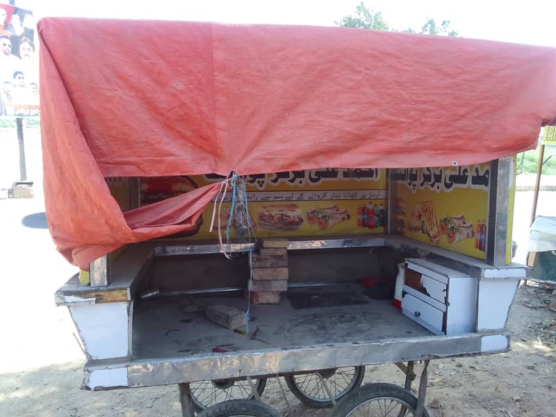 burger and roll paratha stall available 9