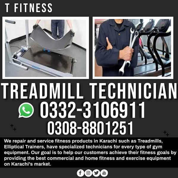 Treadmill Technician available/ Motor Repair/ belt replacement & card 1