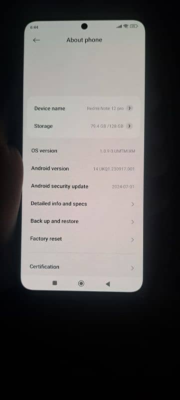 Radmi Xiaomi not 12 8/128 with complete box 10/10 condition 3