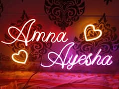 Neon Lights|Neon Sign|Couple Name|Wedding Signs|Love Sign|Neon Boards