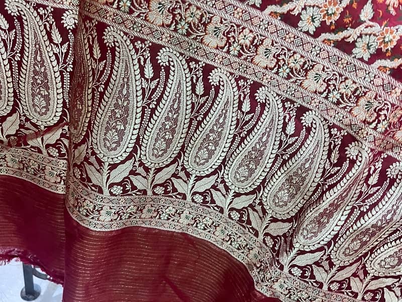 indian Banarsi saree and blouse fabric 2