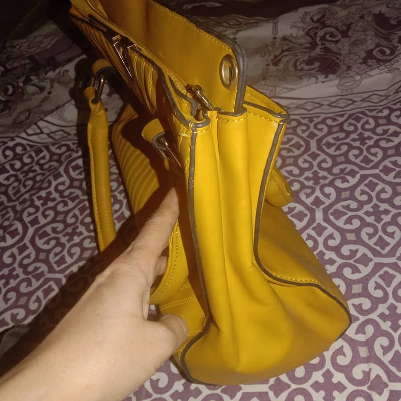 Stylish Mustard color Bag 1