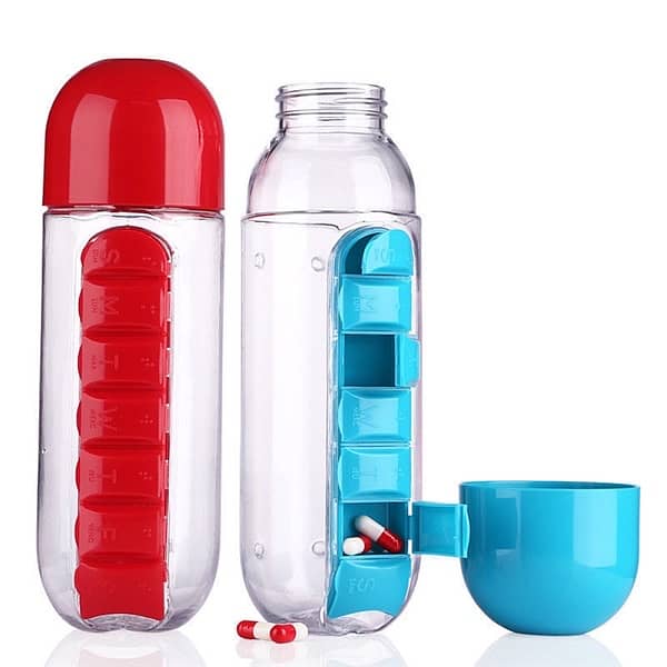 Pills Case Water Bottle and Cup 10