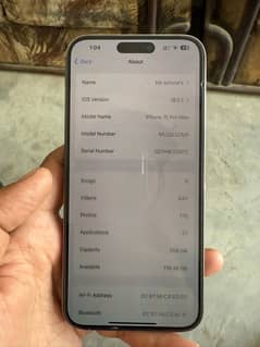 I phone 15pro Max official PTA approved 0