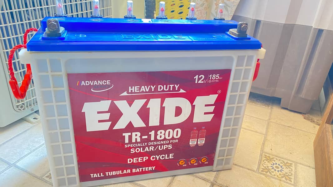 EXIDE TR-1800 Tubular Deep Cycle Battery - Excellent Condition 7