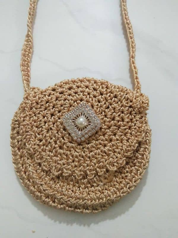 hand made crochet ladies shoulder bags 3