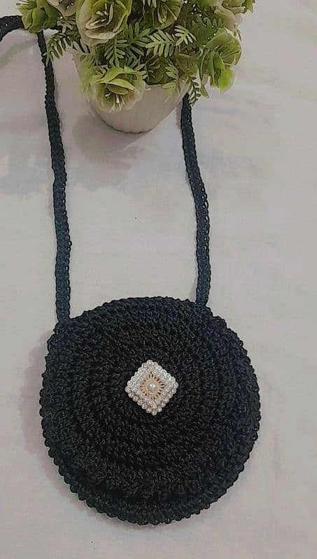 hand made crochet ladies shoulder bags 5